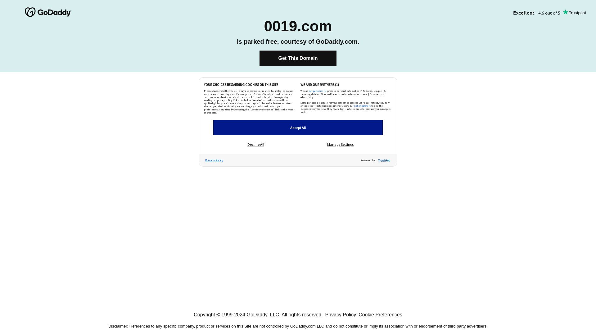 网站状态 0019.com 是  在线的