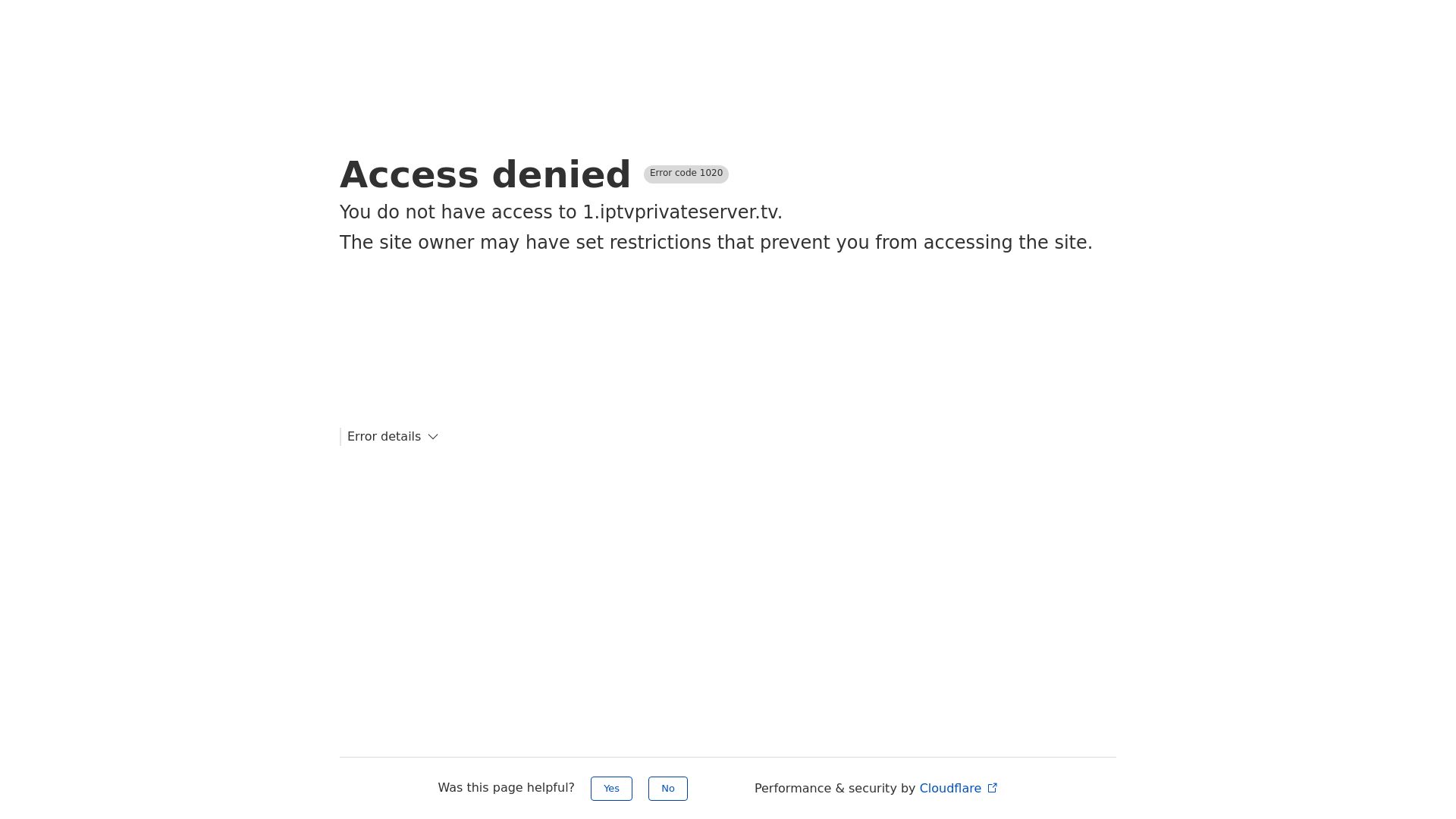 网站状态 1.iptvprivateserver.tv 是  在线的