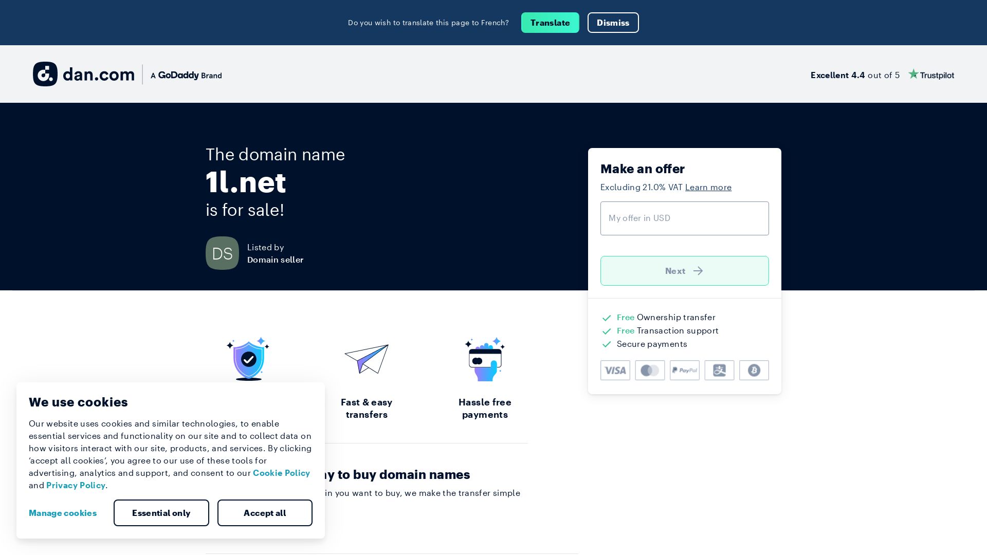 网站状态 1l.net 是  在线的