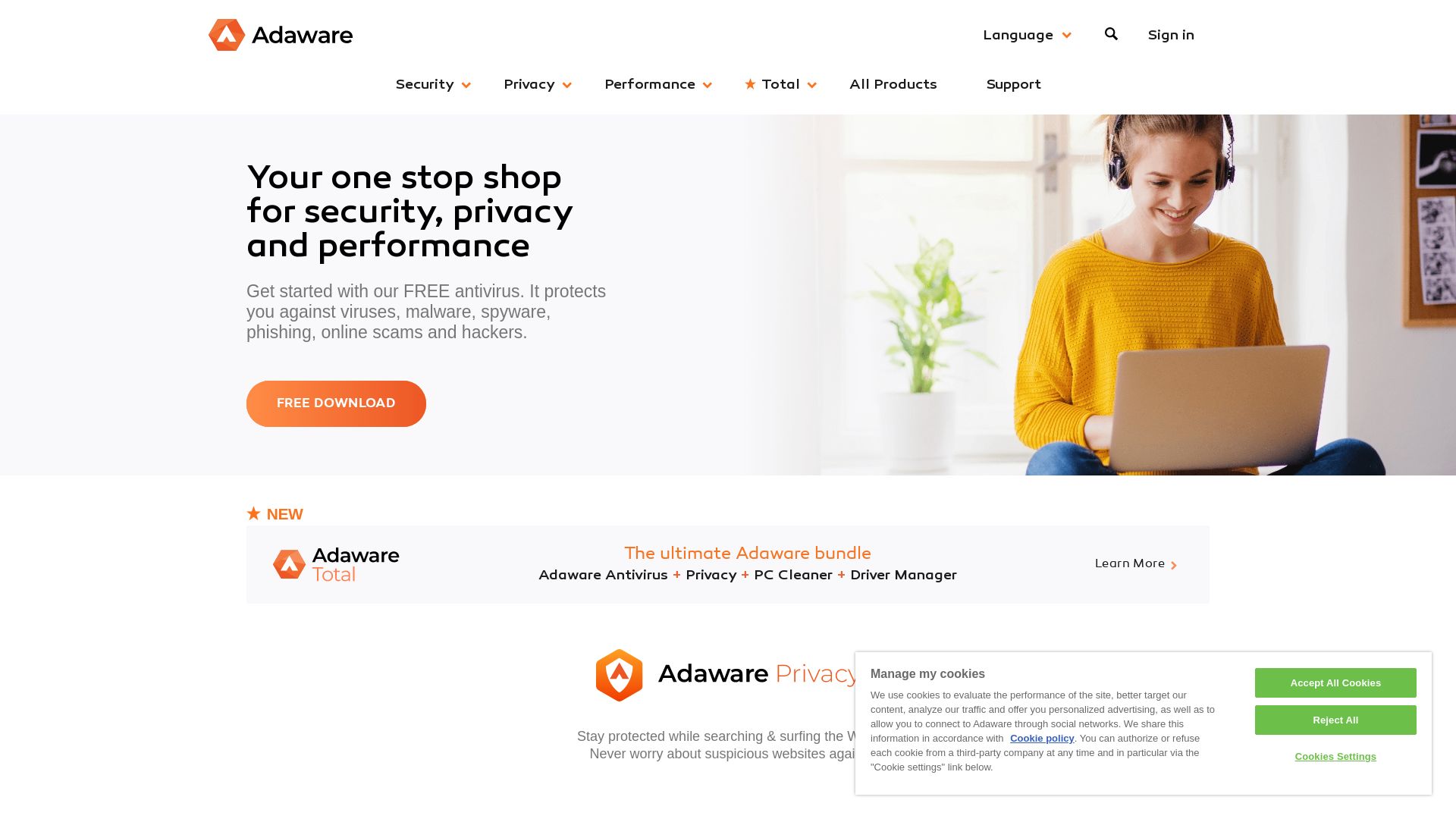网站状态 adaware.com 是  在线的