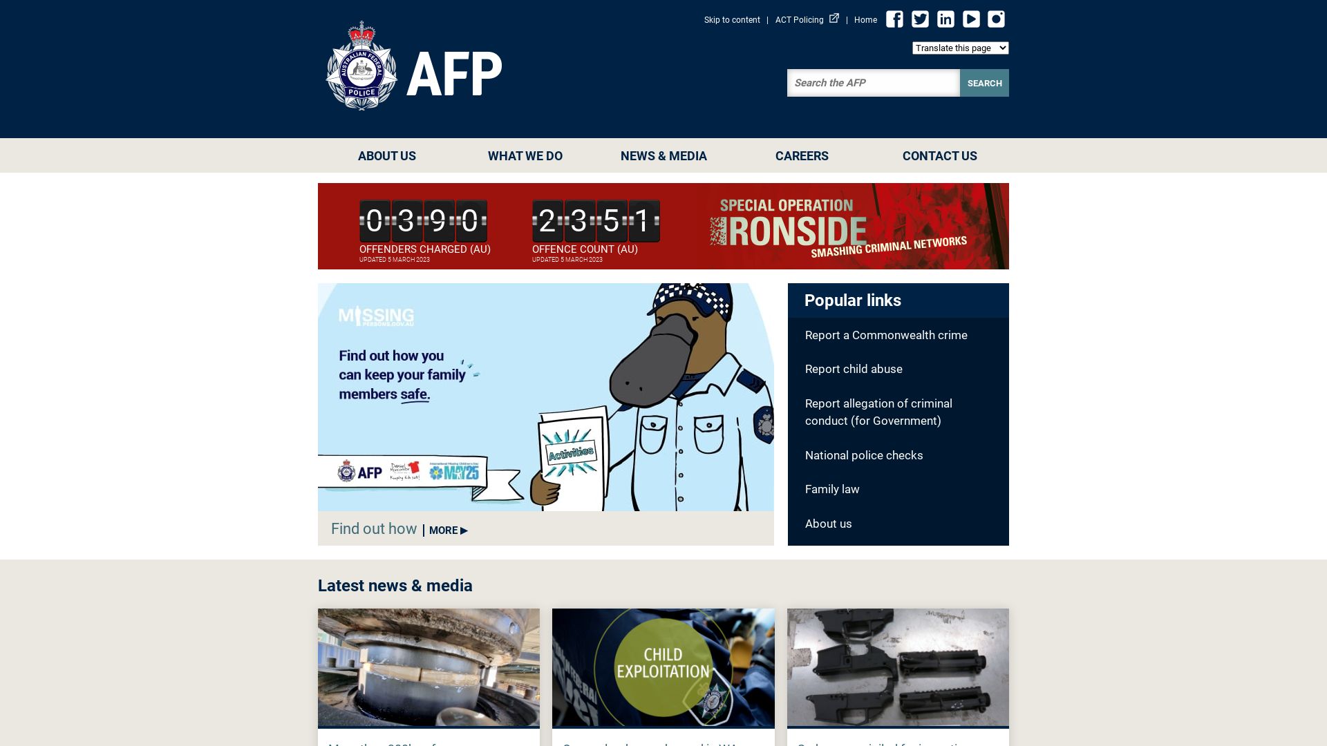网站状态 afp.gov.au 是  在线的
