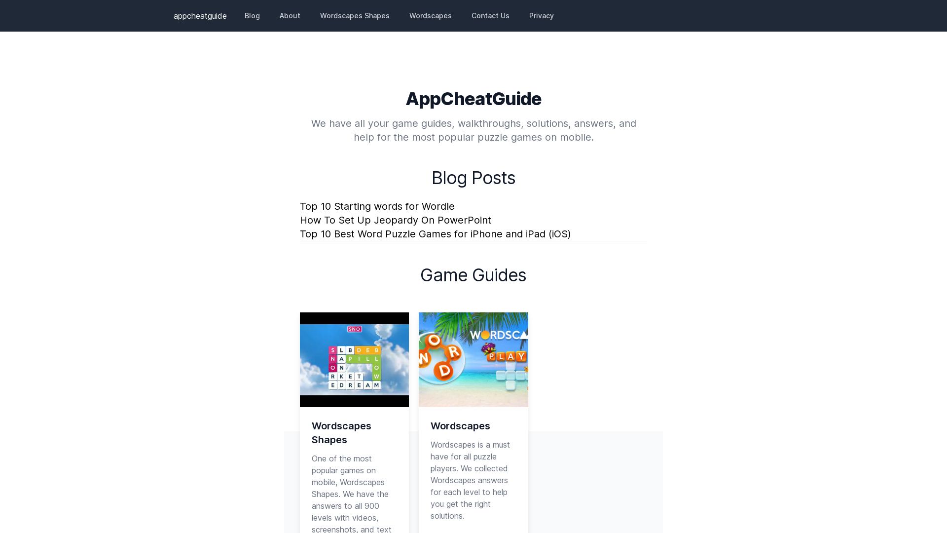 网站状态 appcheatguide.com 是  在线的