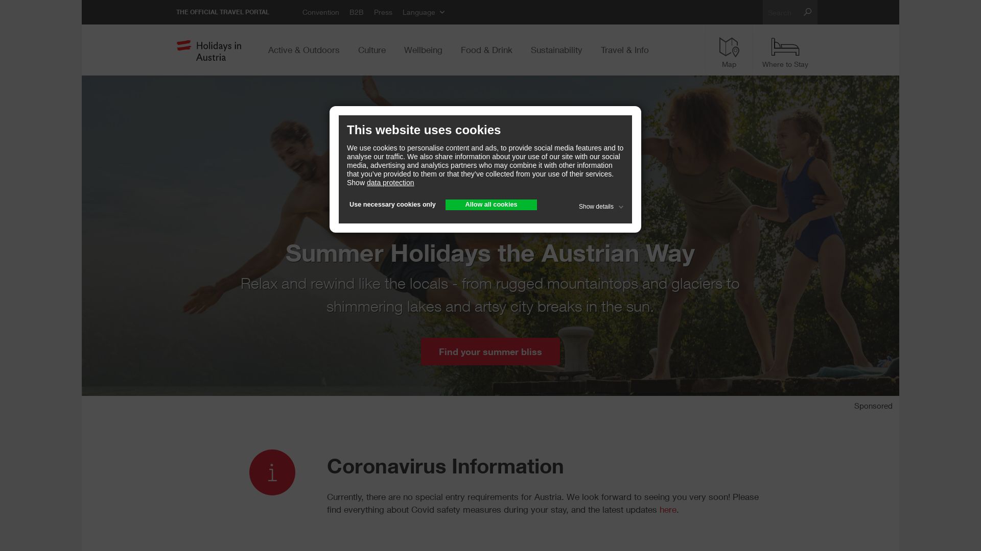 网站状态 austria.info 是  在线的