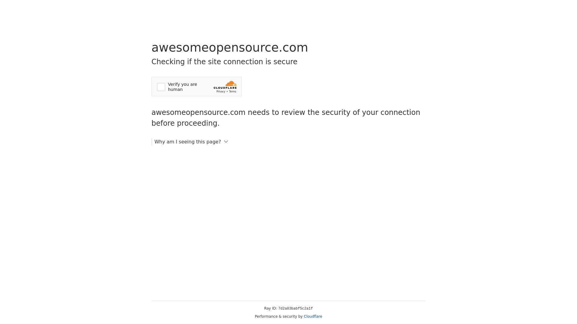 网站状态 awesomeopensource.com 是  在线的