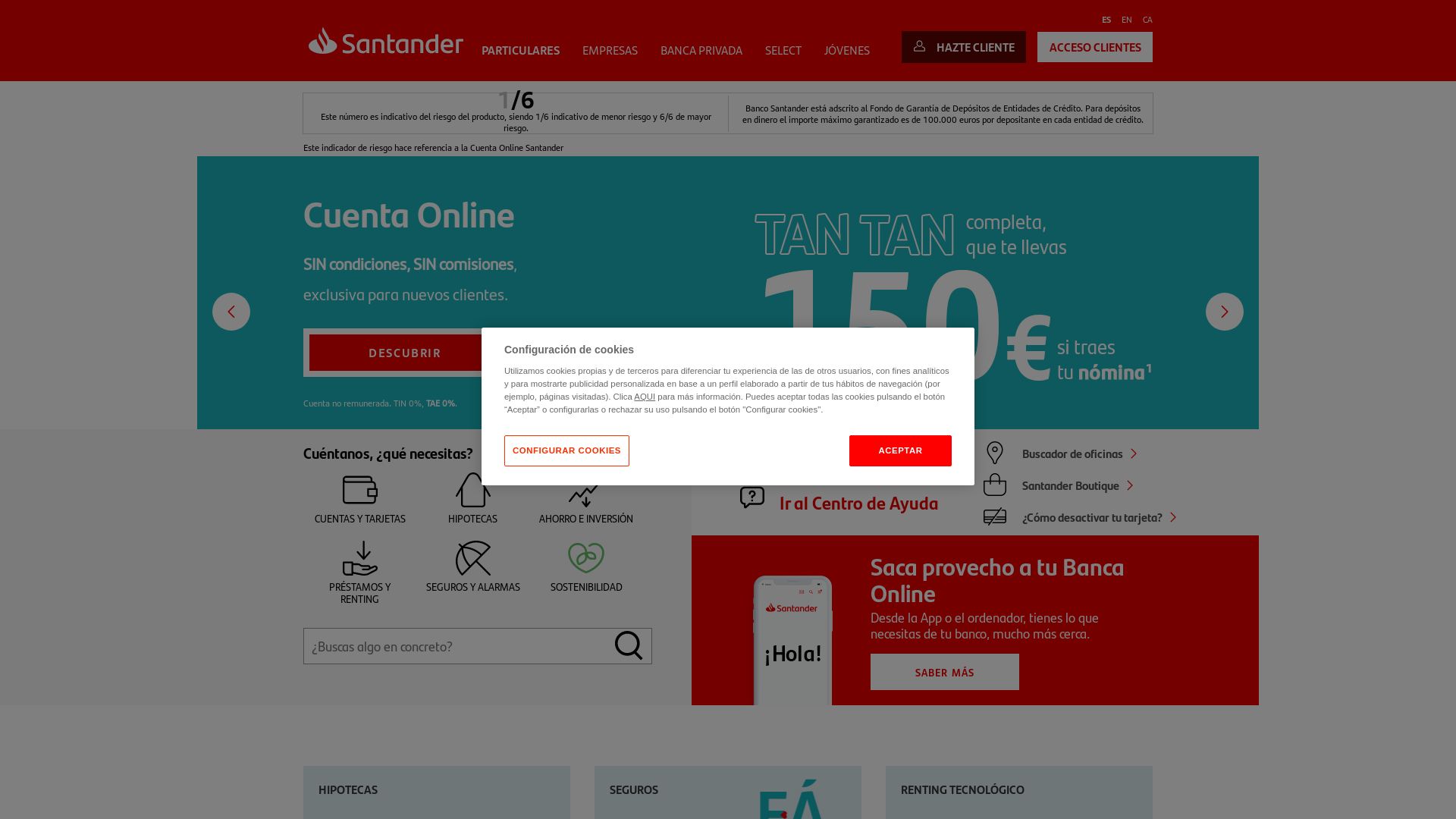 网站状态 bancosantander.es 是  在线的