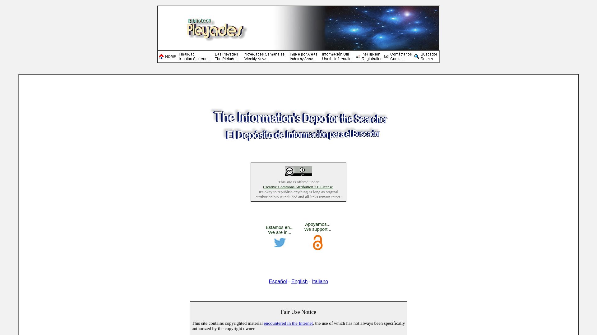 网站状态 bibliotecapleyades.net 是  在线的