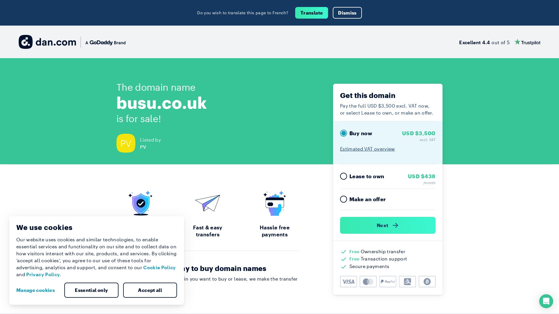 网站状态 busu.co.uk 是  在线的