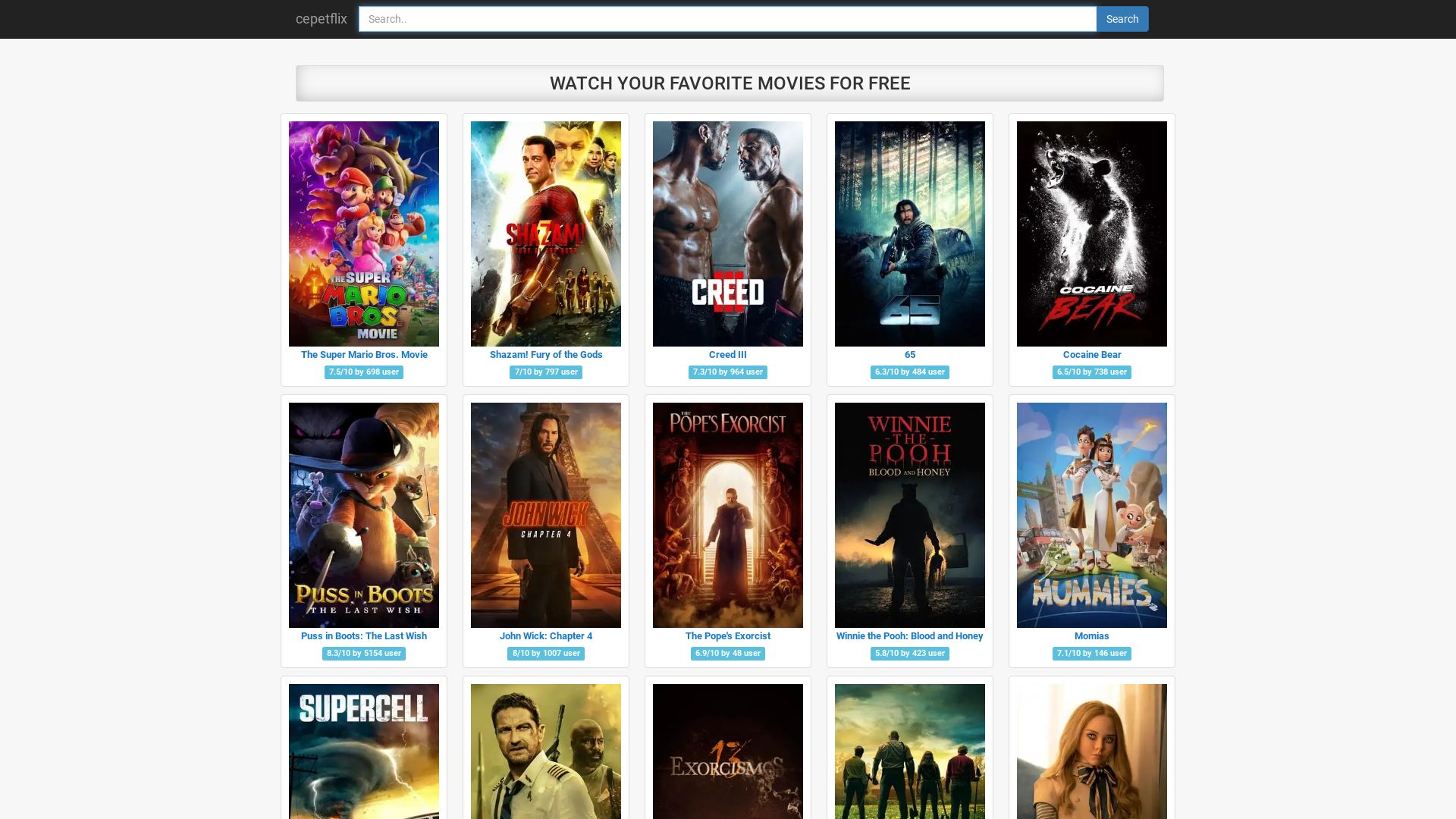 网站状态 cepetflix.xyz 是  在线的
