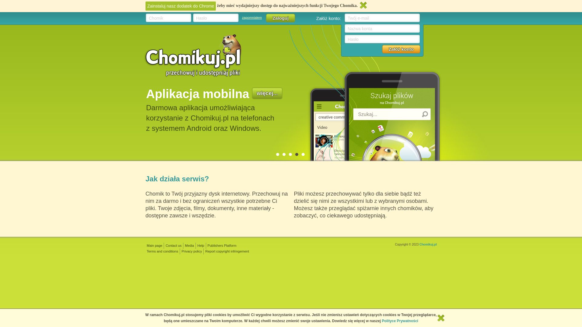 网站状态 chomikuj.pl 是  在线的