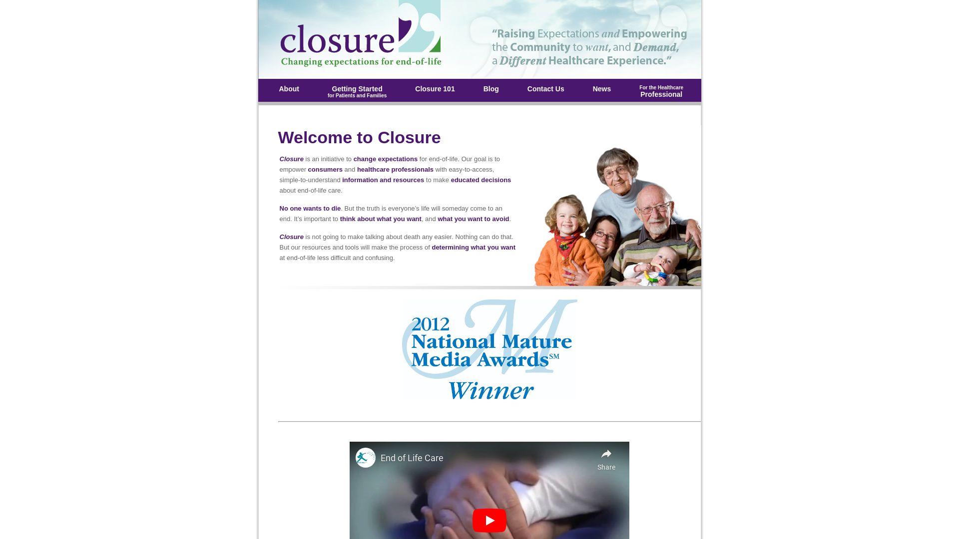 网站状态 closure.org 是  在线的