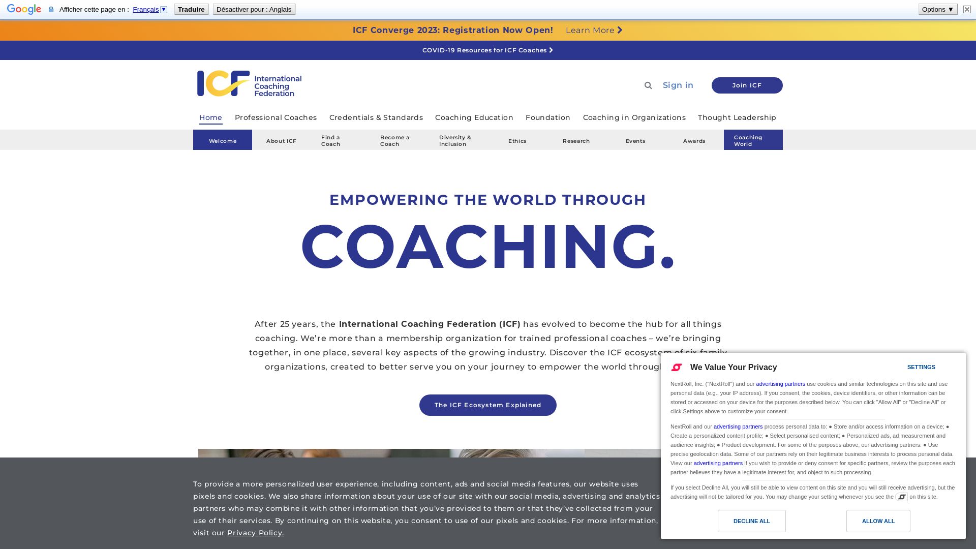网站状态 coachingfederation.org 是  在线的