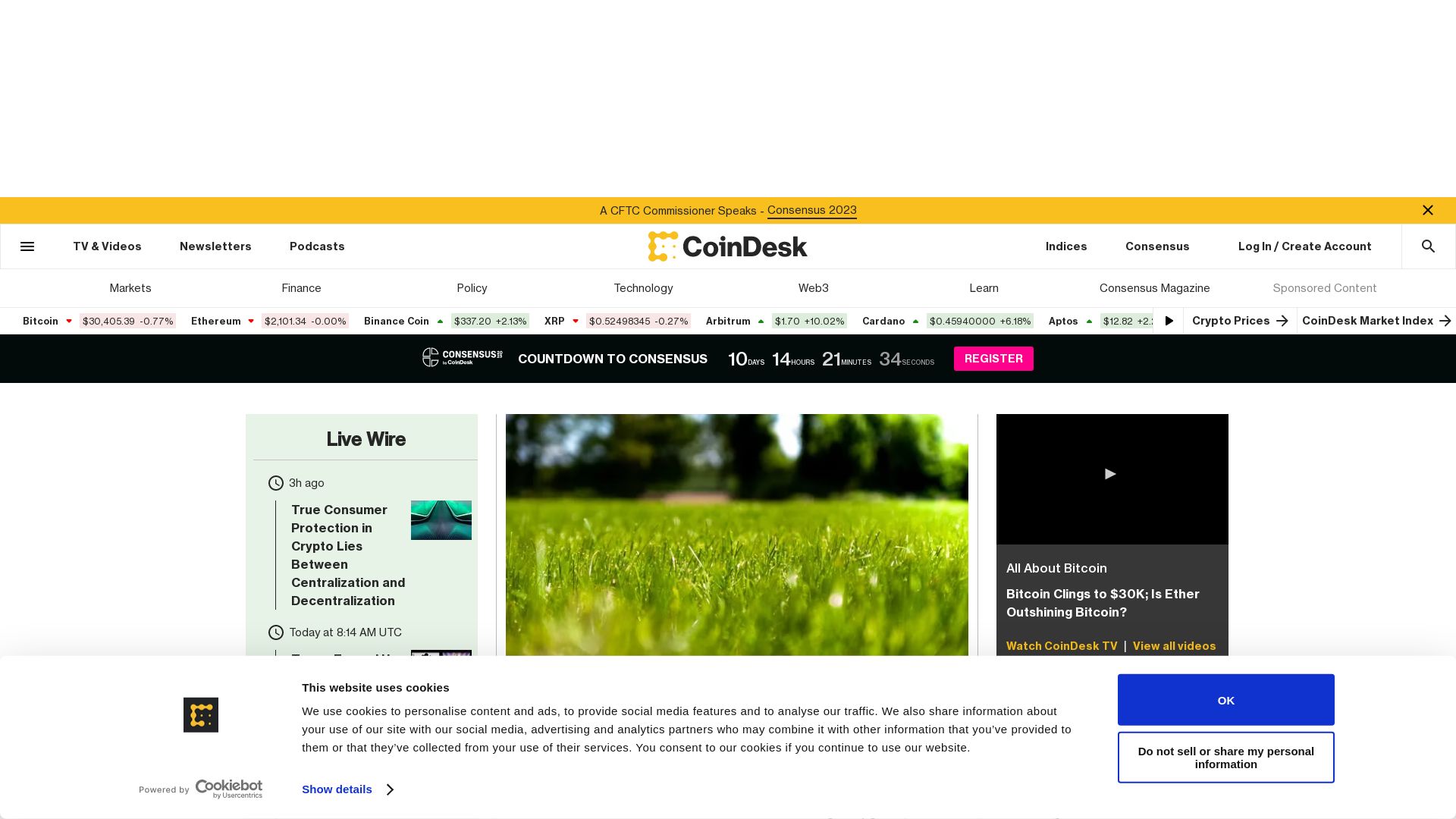 网站状态 coindesk.com 是  在线的