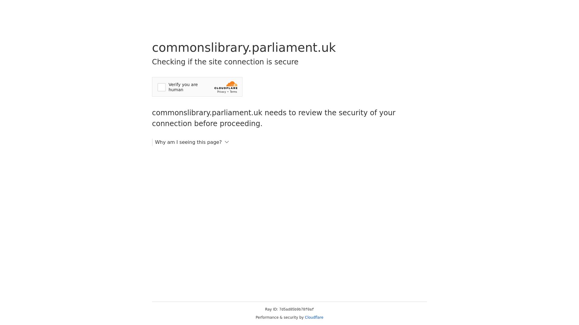 网站状态 commonslibrary.parliament.uk 是  在线的