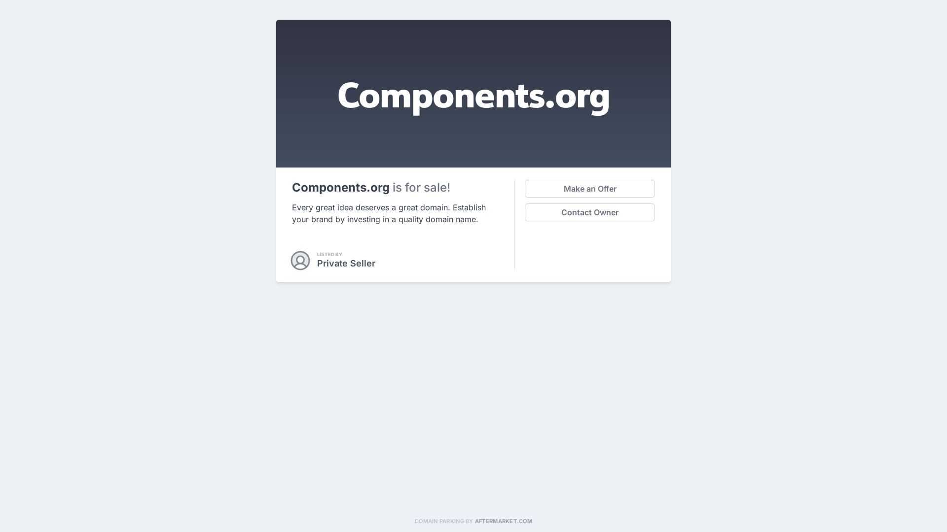 网站状态 components.org 是  在线的