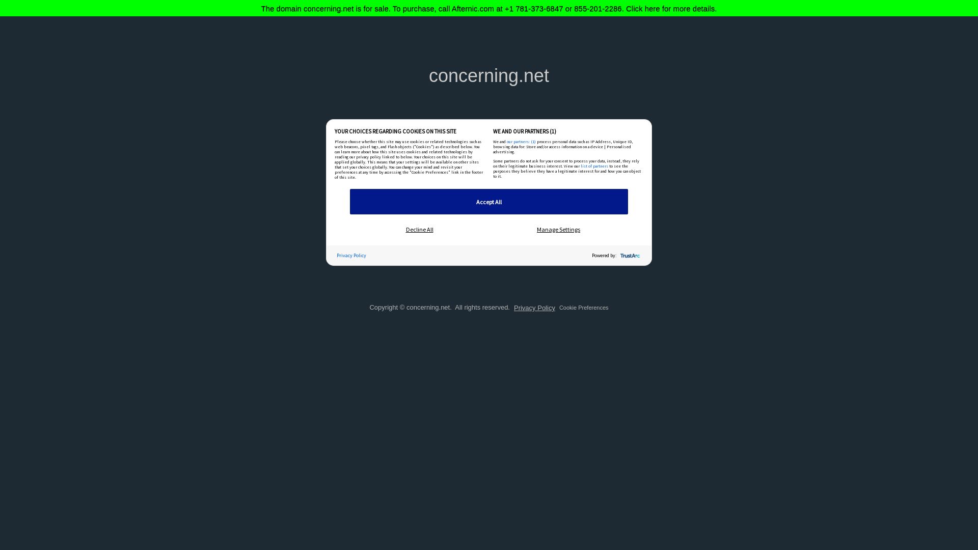网站状态 concerning.net 是  在线的