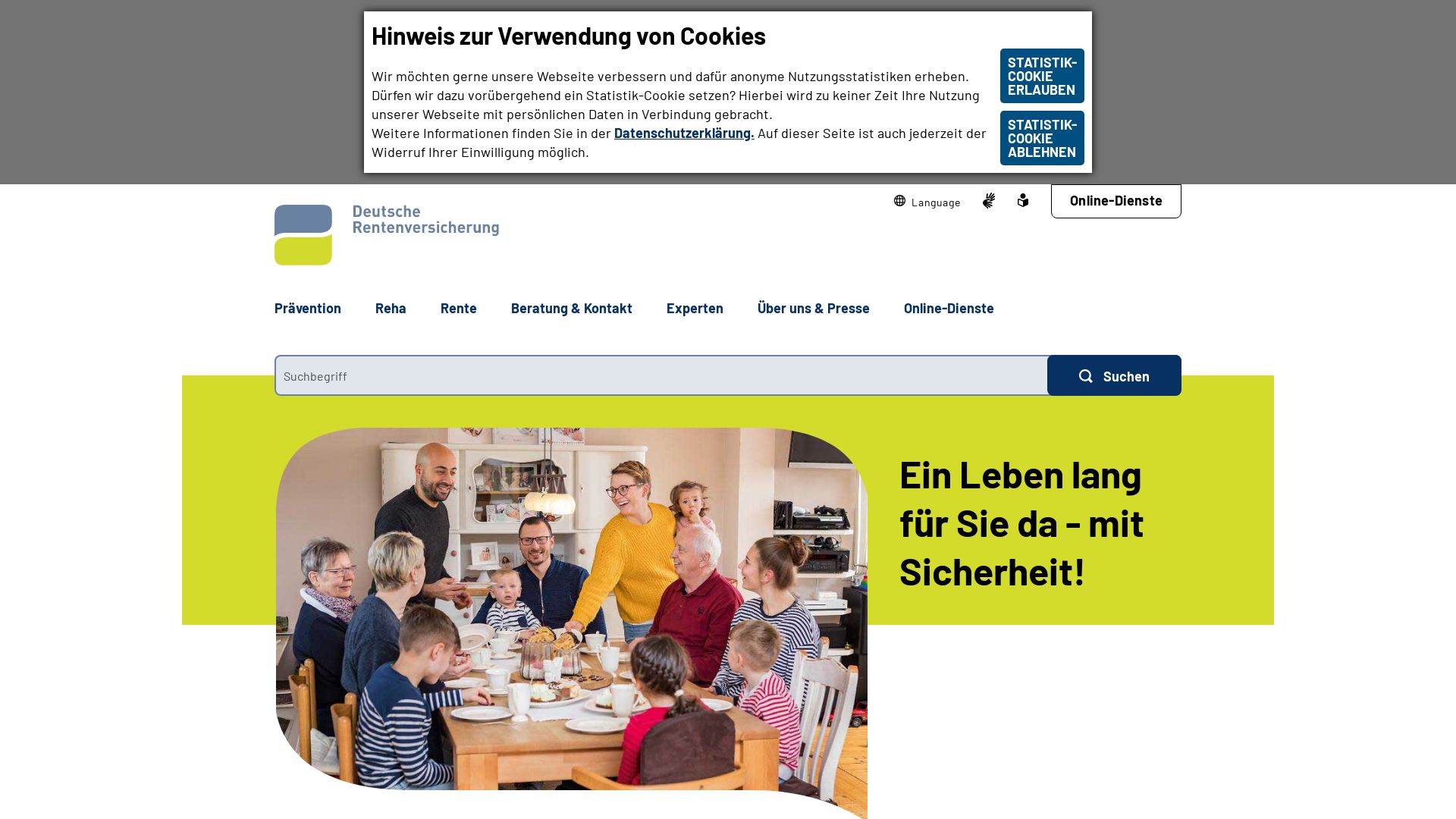 网站状态 deutsche-rentenversicherung.de 是  在线的