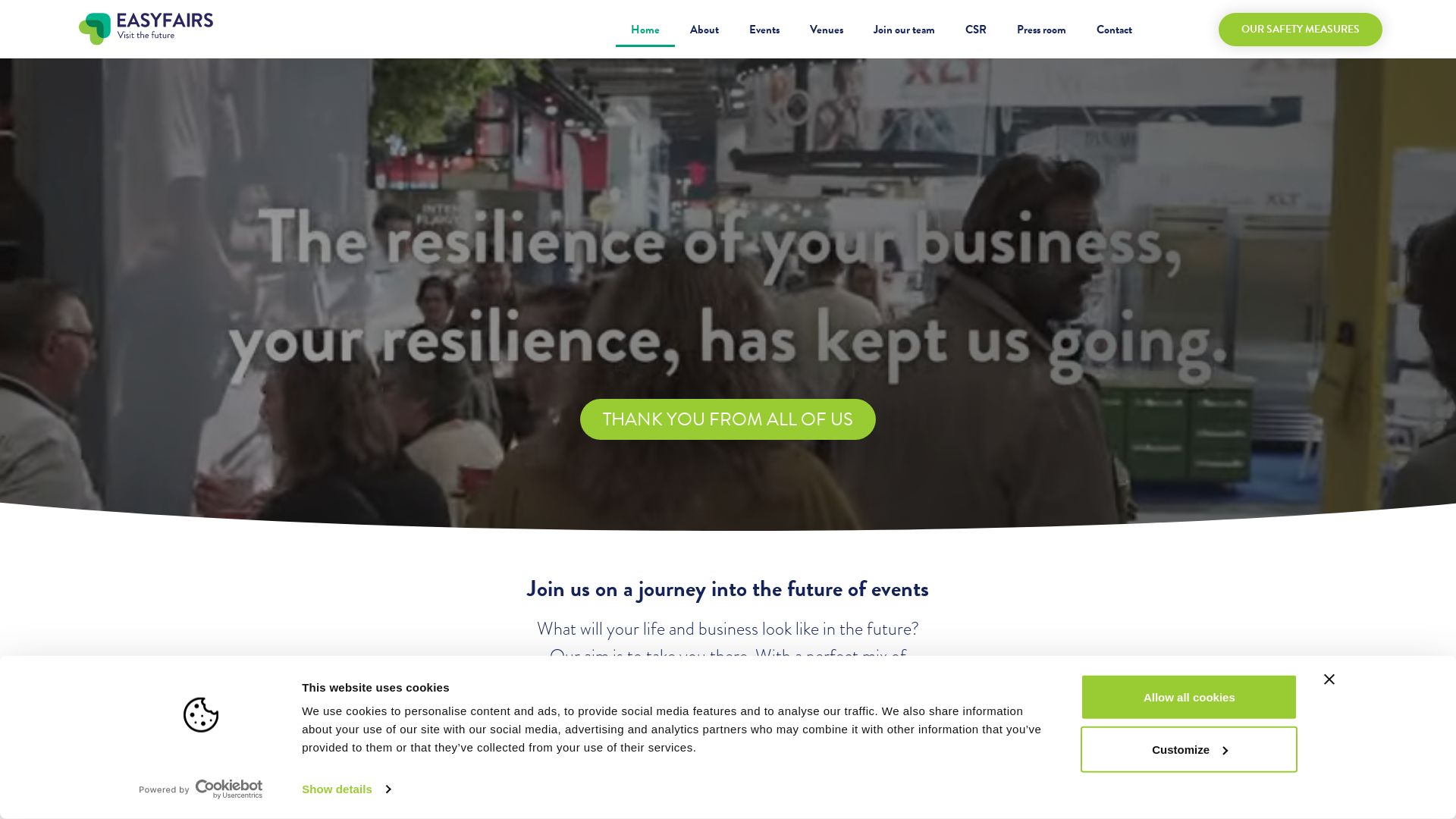 网站状态 easyfairs.com 是  在线的
