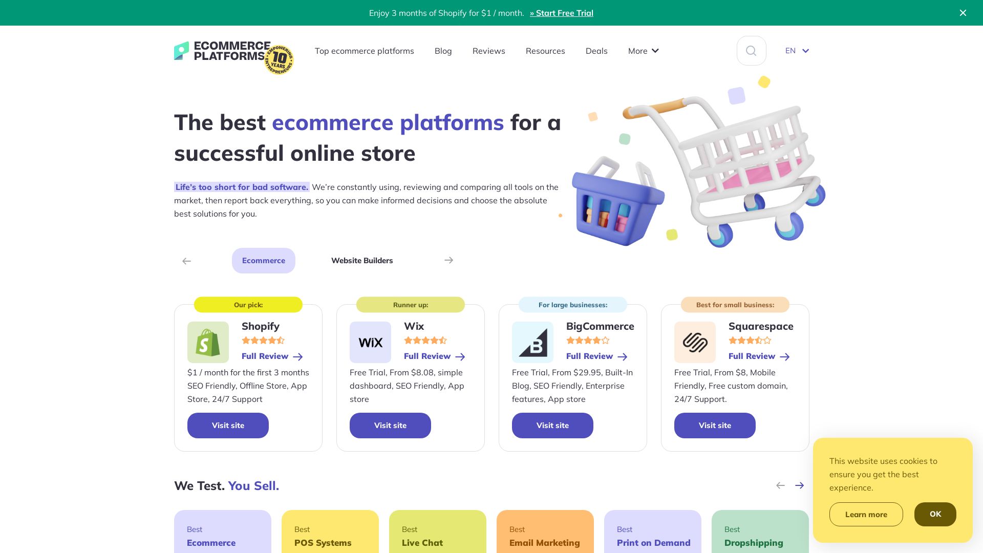 网站状态 ecommerce-platforms.com 是  在线的
