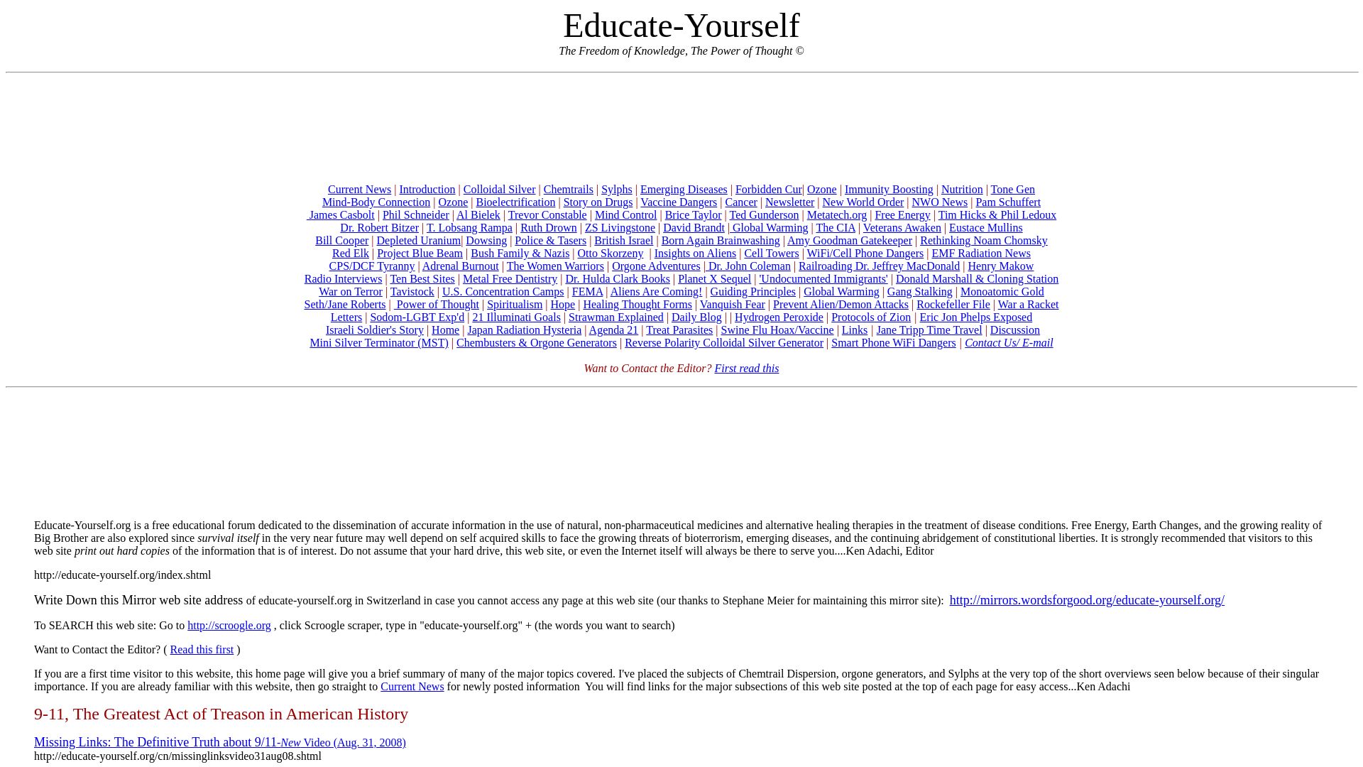 网站状态 educate-yourself.org 是  在线的