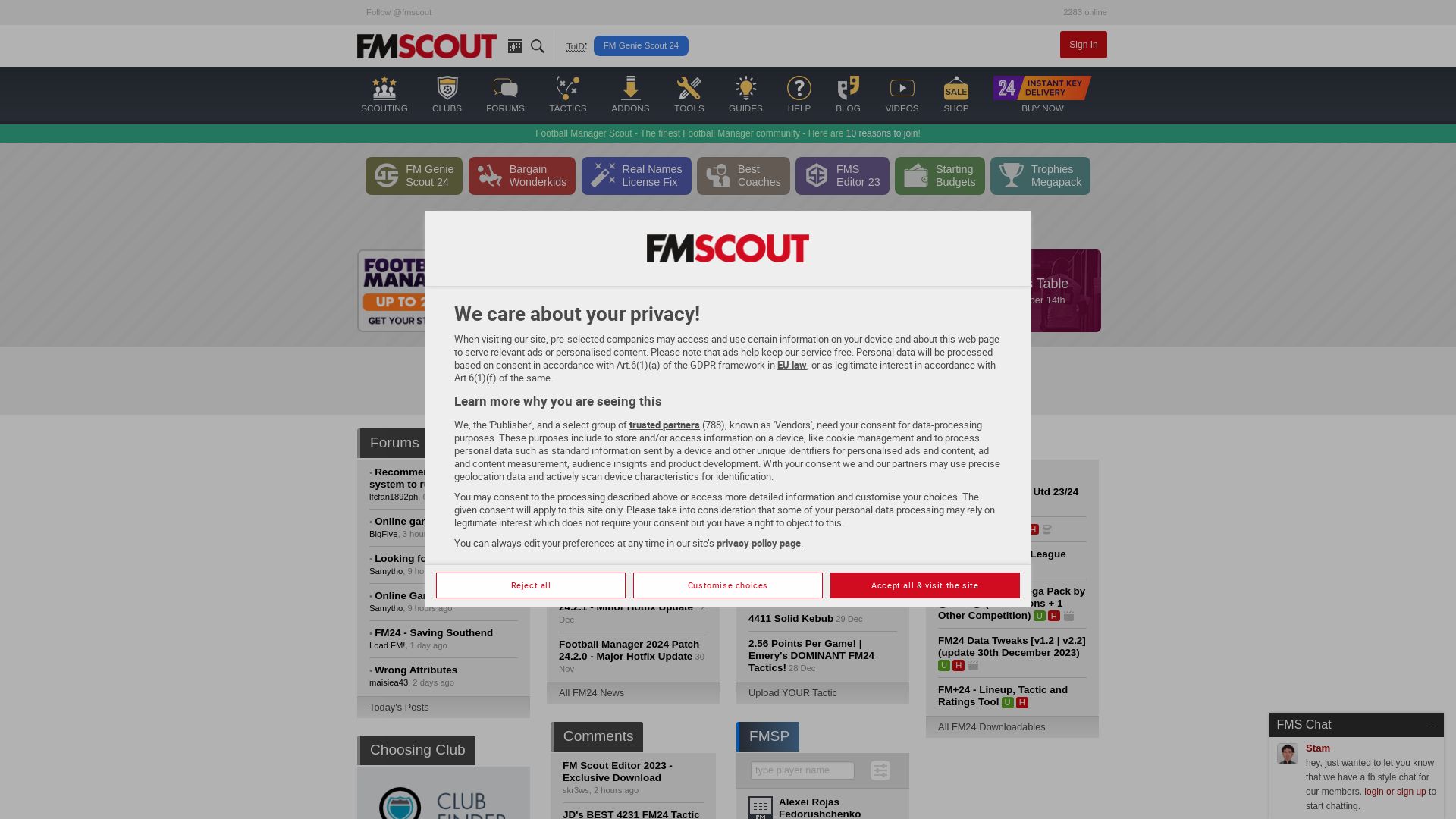 网站状态 fmscout.com 是  在线的