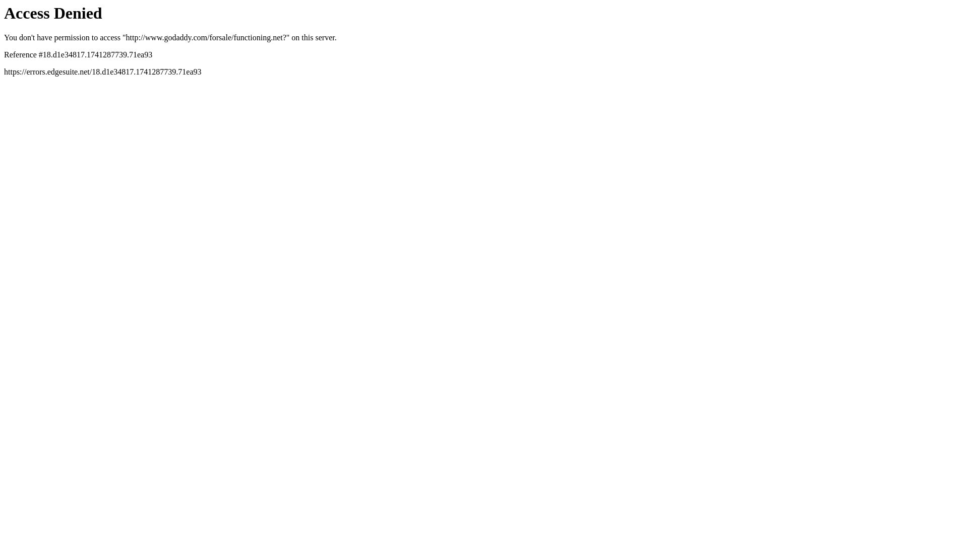 网站状态 functioning.net 是  在线的