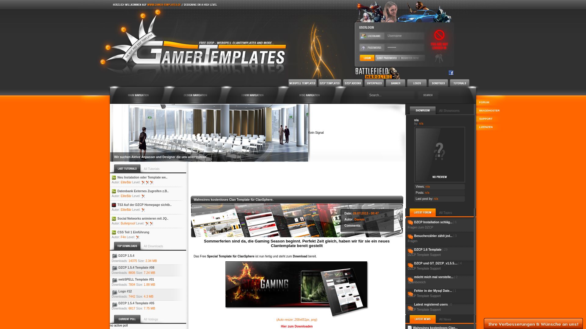 网站状态 gamer-templates.de 是  在线的