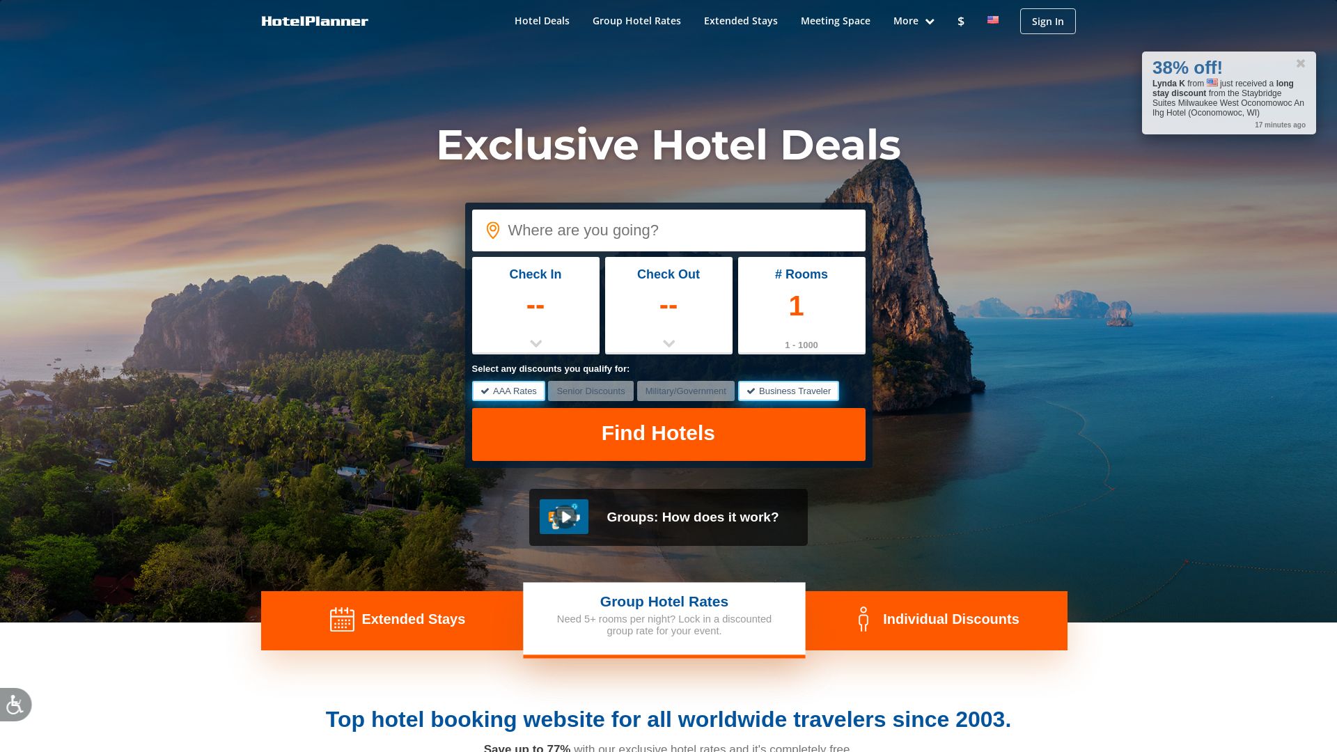 网站状态 hotelplanner.com 是  在线的
