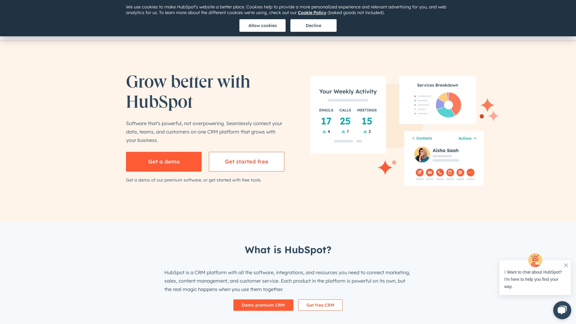 网站状态 hubspot.net 是  在线的