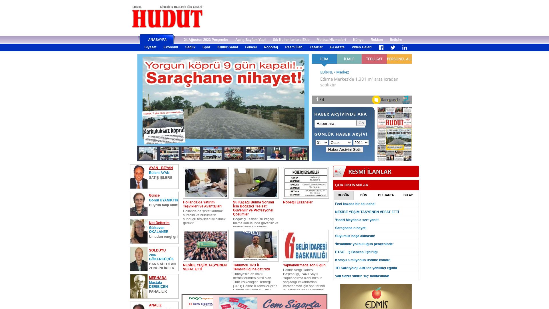 网站状态 hudutgazetesi.com 是  在线的