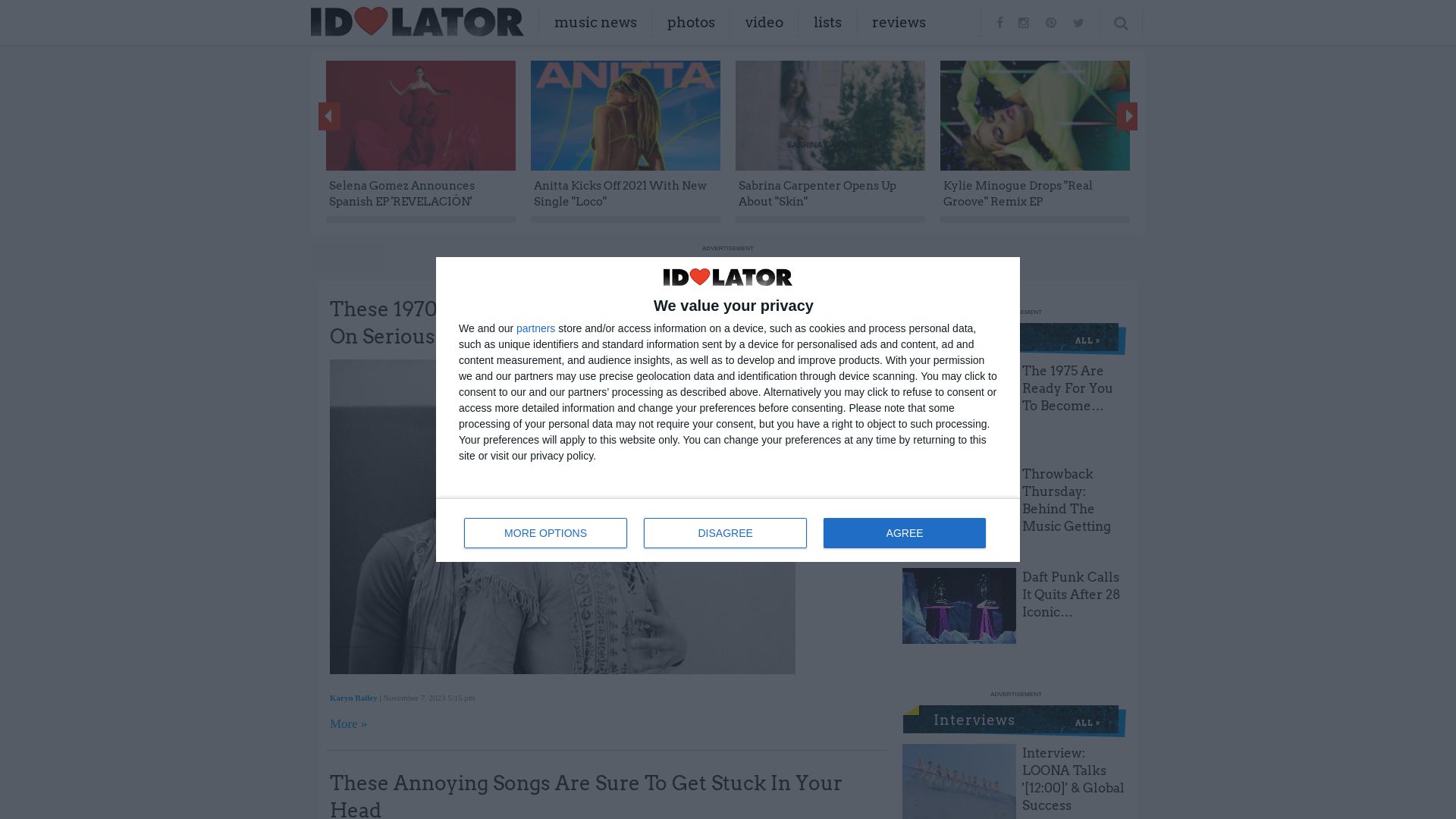 网站状态 idolator.com 是  在线的