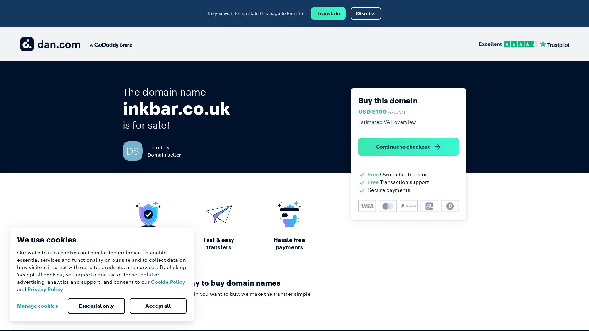 网站状态 inkbar.co.uk 是  在线的
