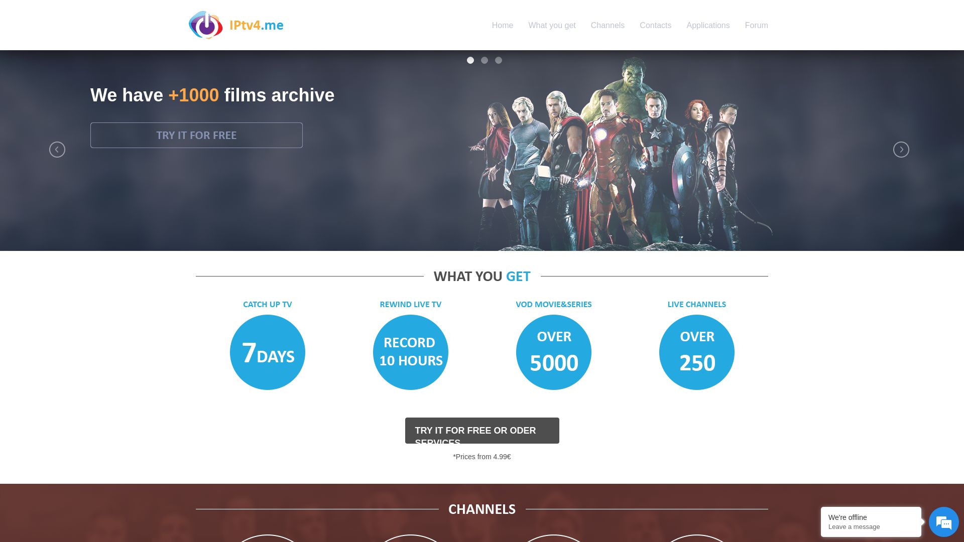 网站状态 iptv4.me 是  在线的