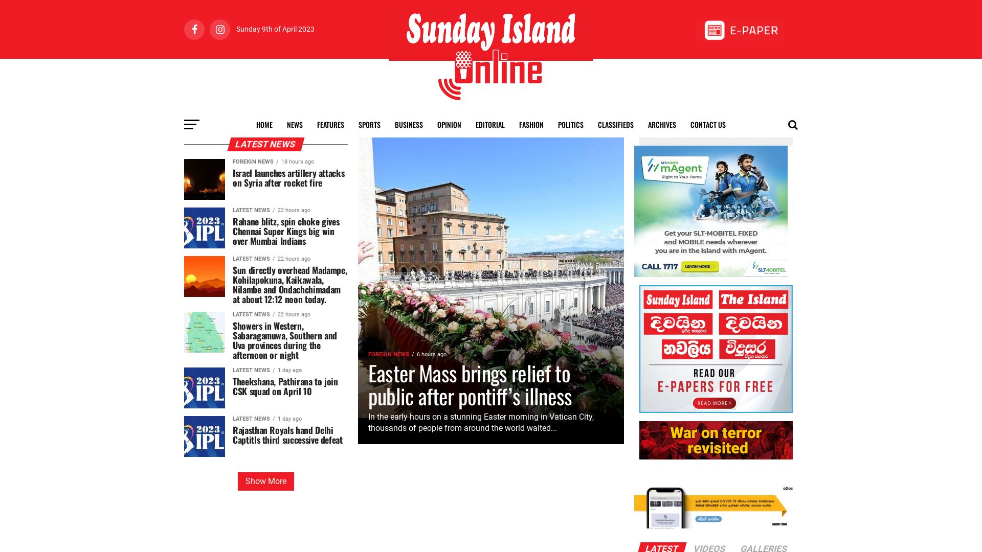 网站状态 island.lk 是  在线的