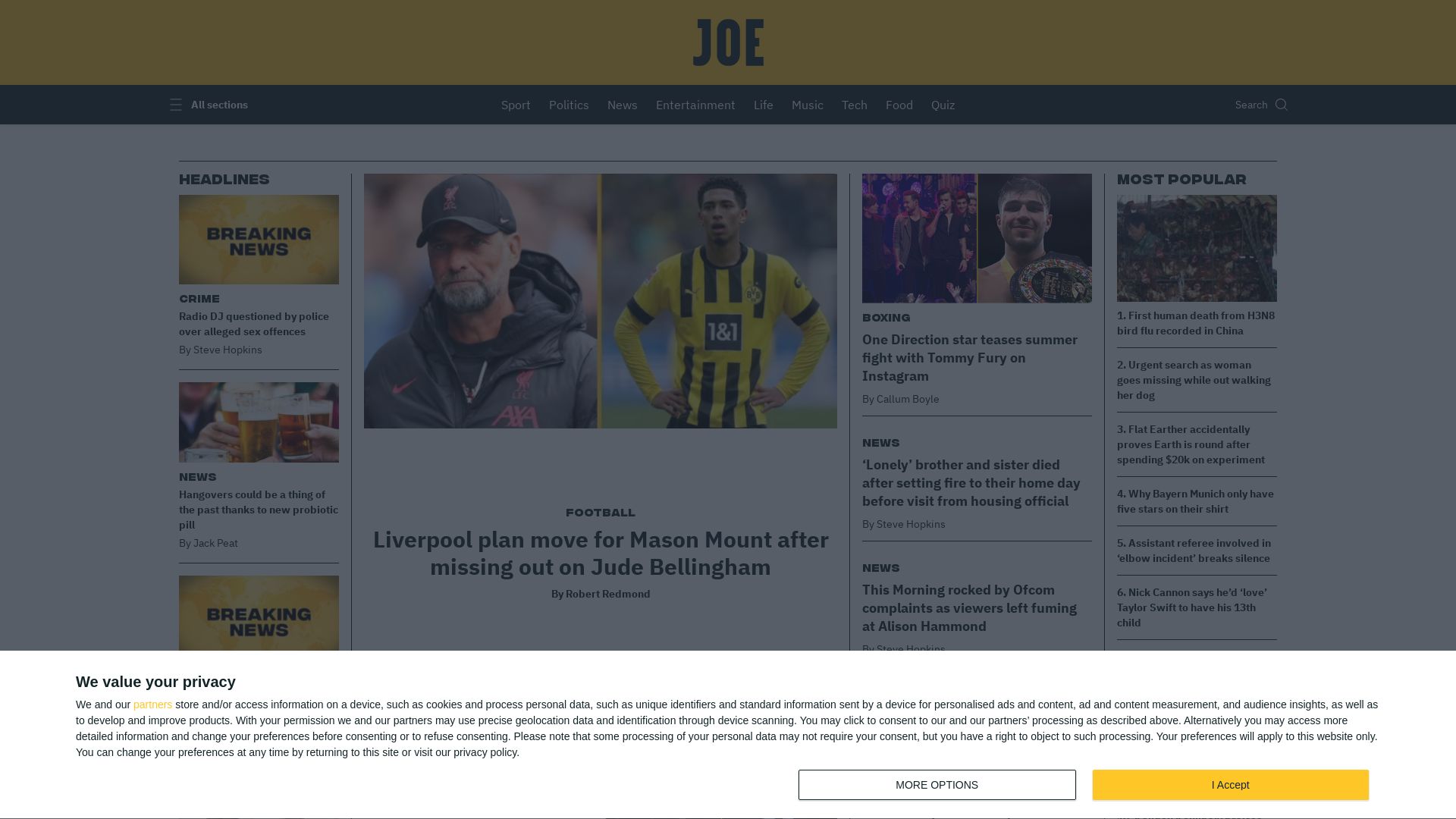 网站状态 joe.co.uk 是  在线的