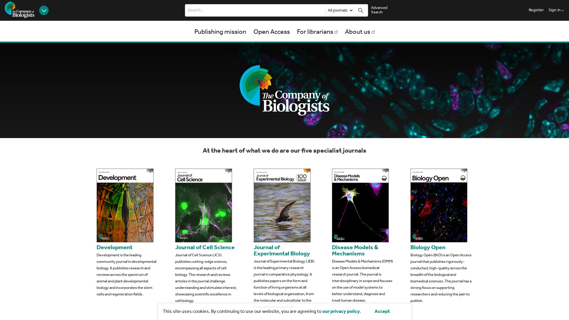 网站状态 journals.biologists.com 是  在线的