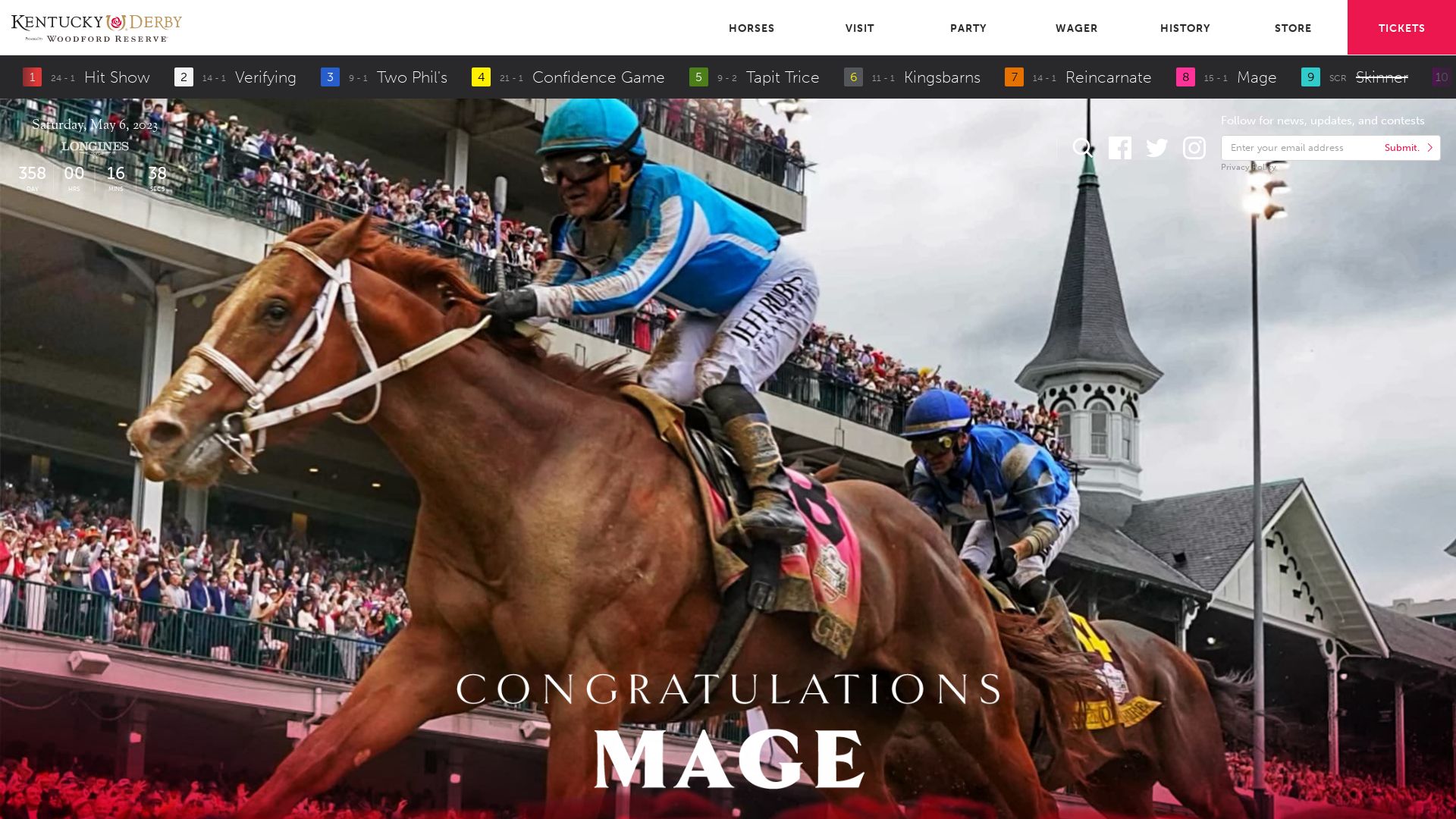 网站状态 kentuckyderby.com 是  在线的