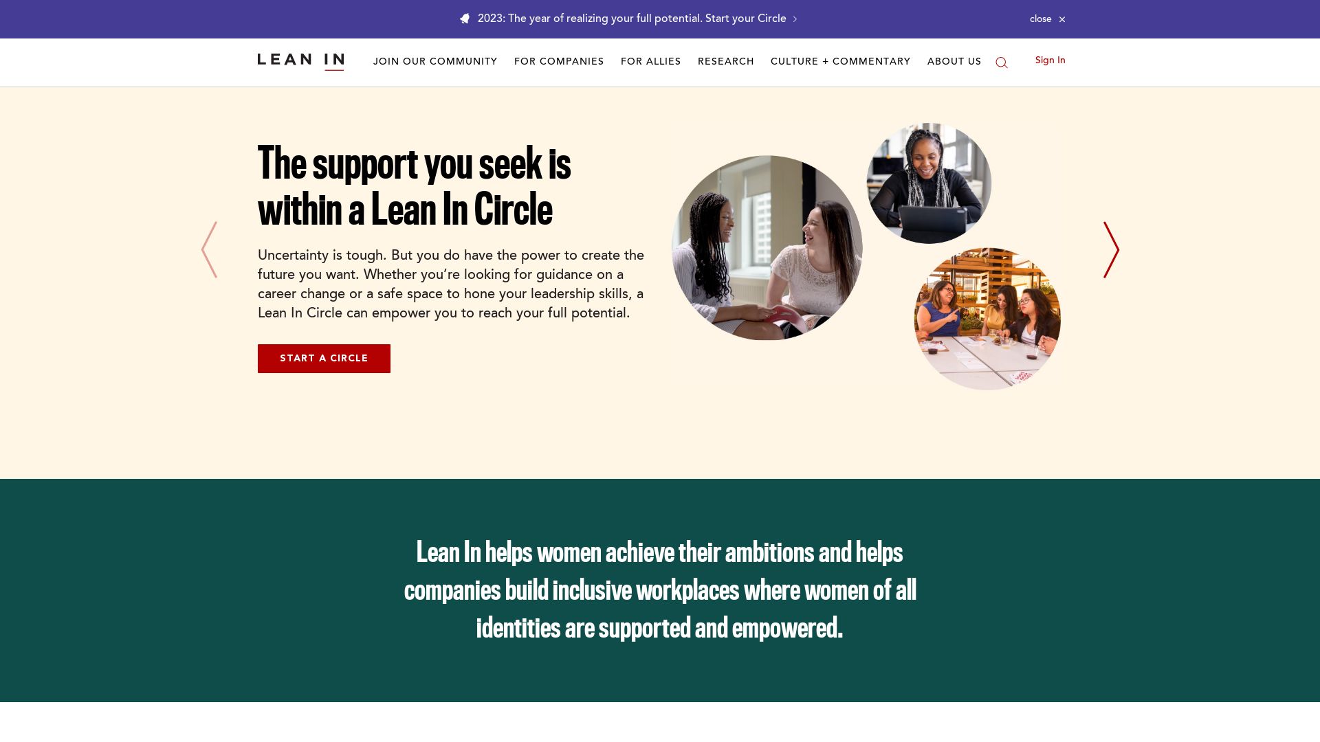 网站状态 leanin.org 是  在线的
