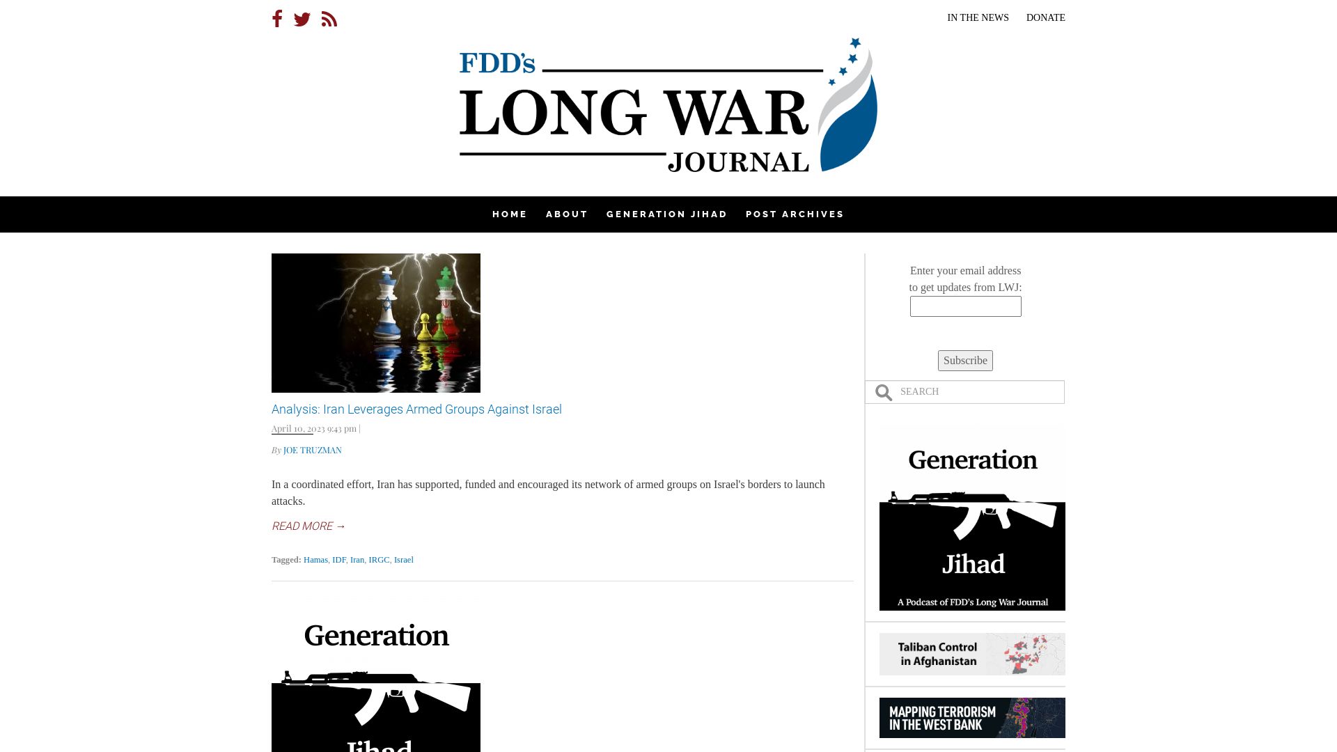 网站状态 longwarjournal.org 是  在线的