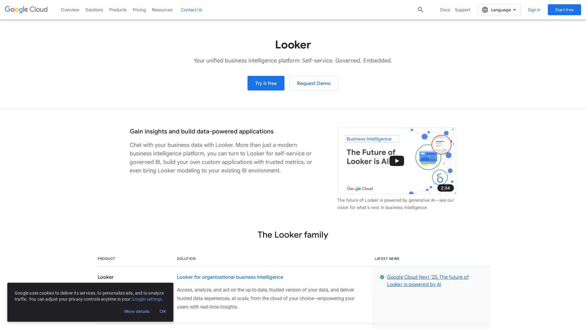 网站状态 looker.com 是  在线的