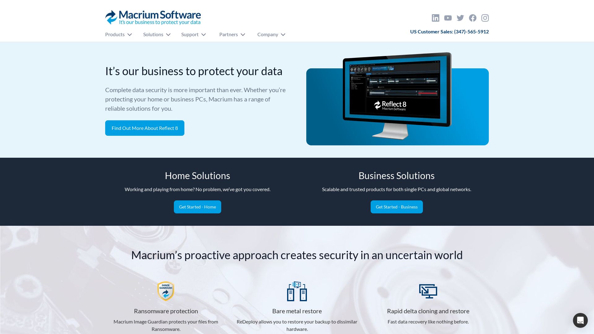网站状态 macrium.com 是  在线的