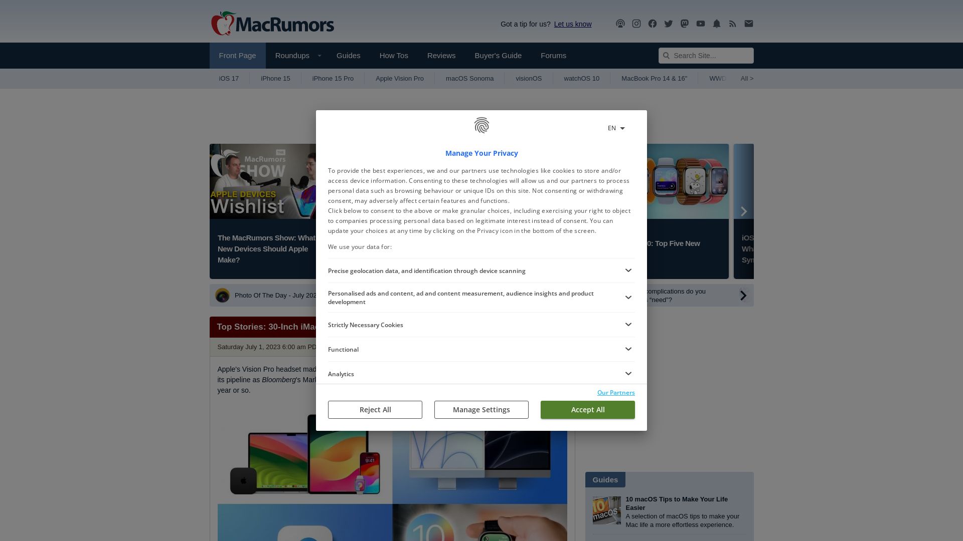 网站状态 macrumors.com 是  在线的