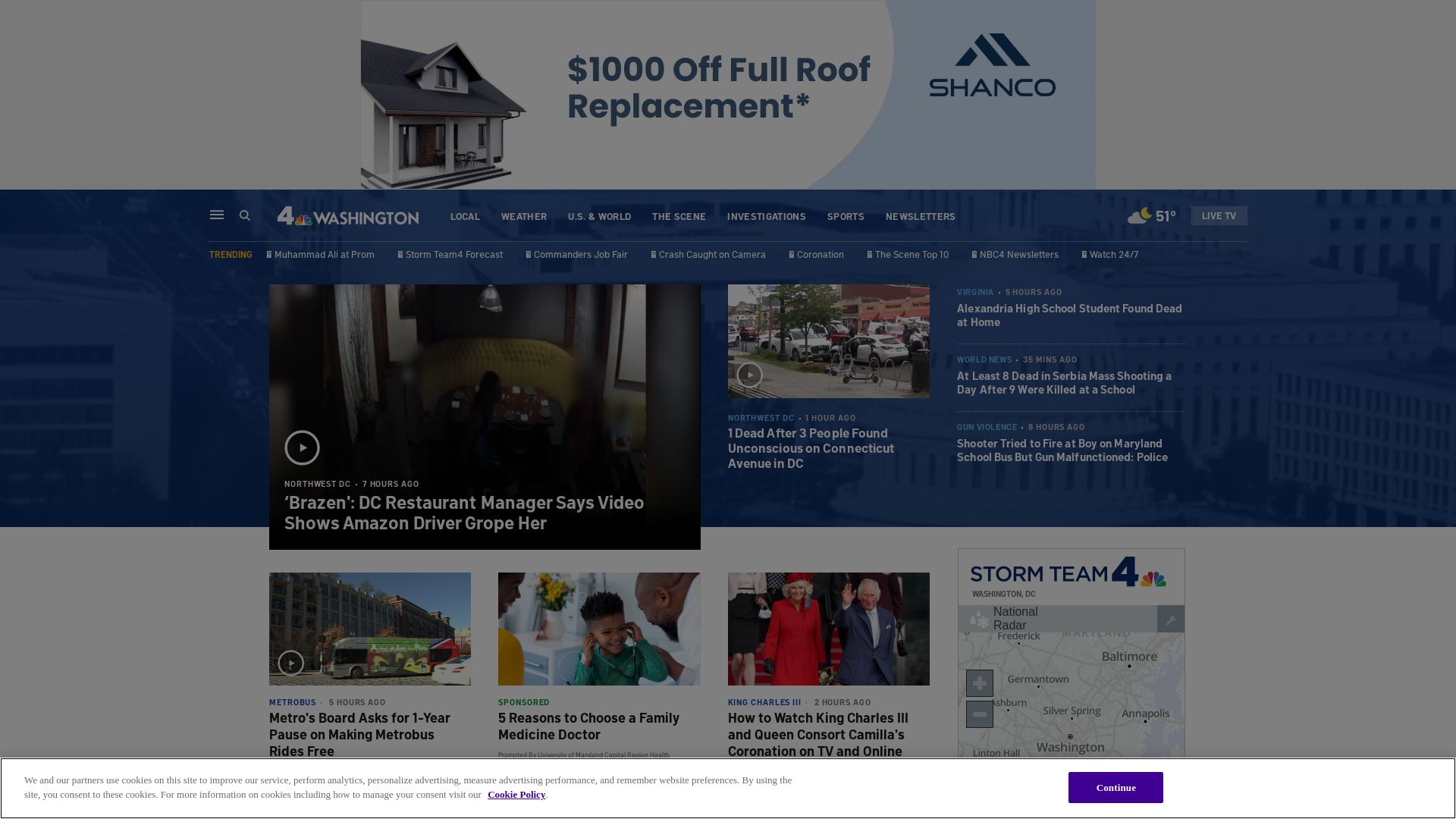 网站状态 nbcwashington.com 是  在线的