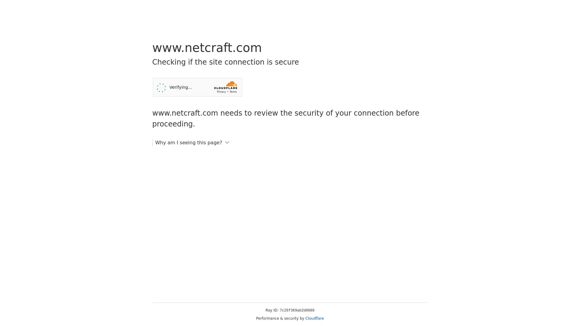 网站状态 netcraft.com 是  在线的
