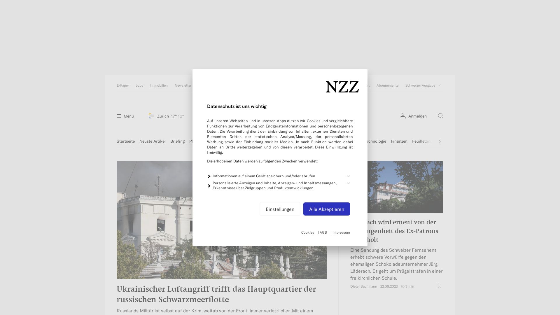 网站状态 nzz.ch 是  在线的