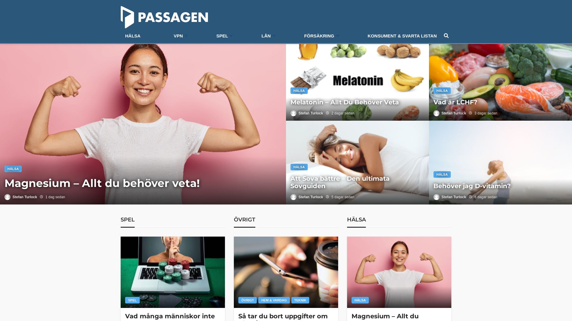 网站状态 passagen.se 是  在线的