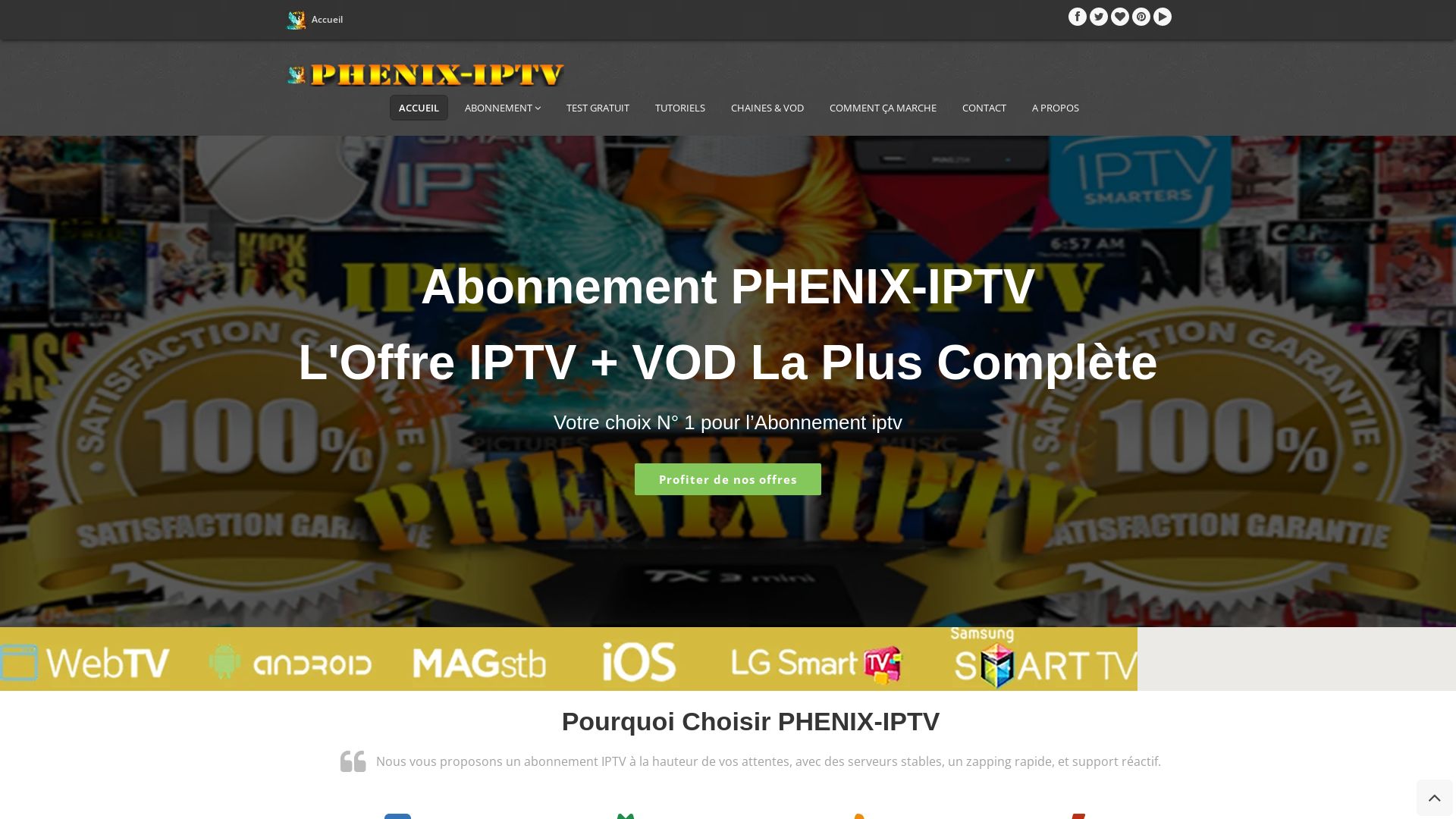网站状态 phenix-iptv.com 是  在线的