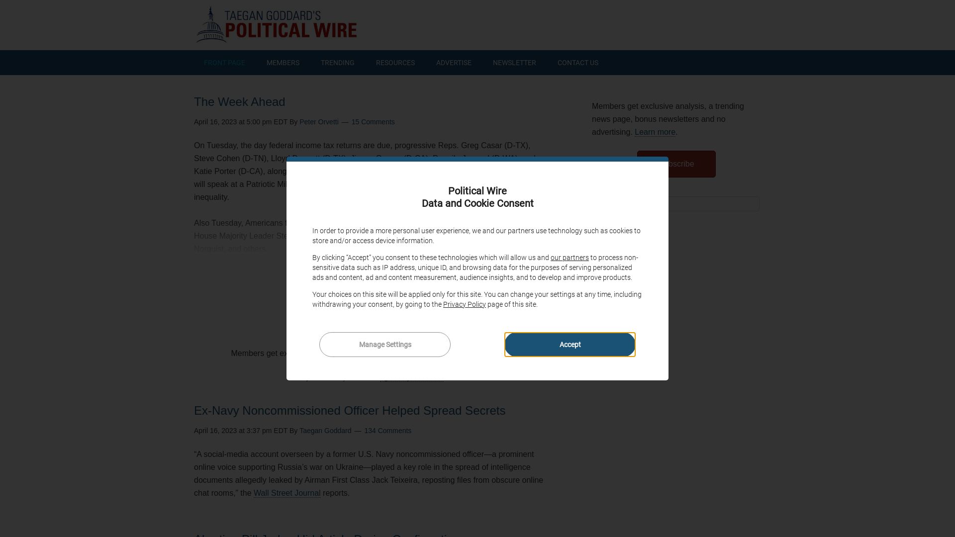 网站状态 politicalwire.com 是  在线的