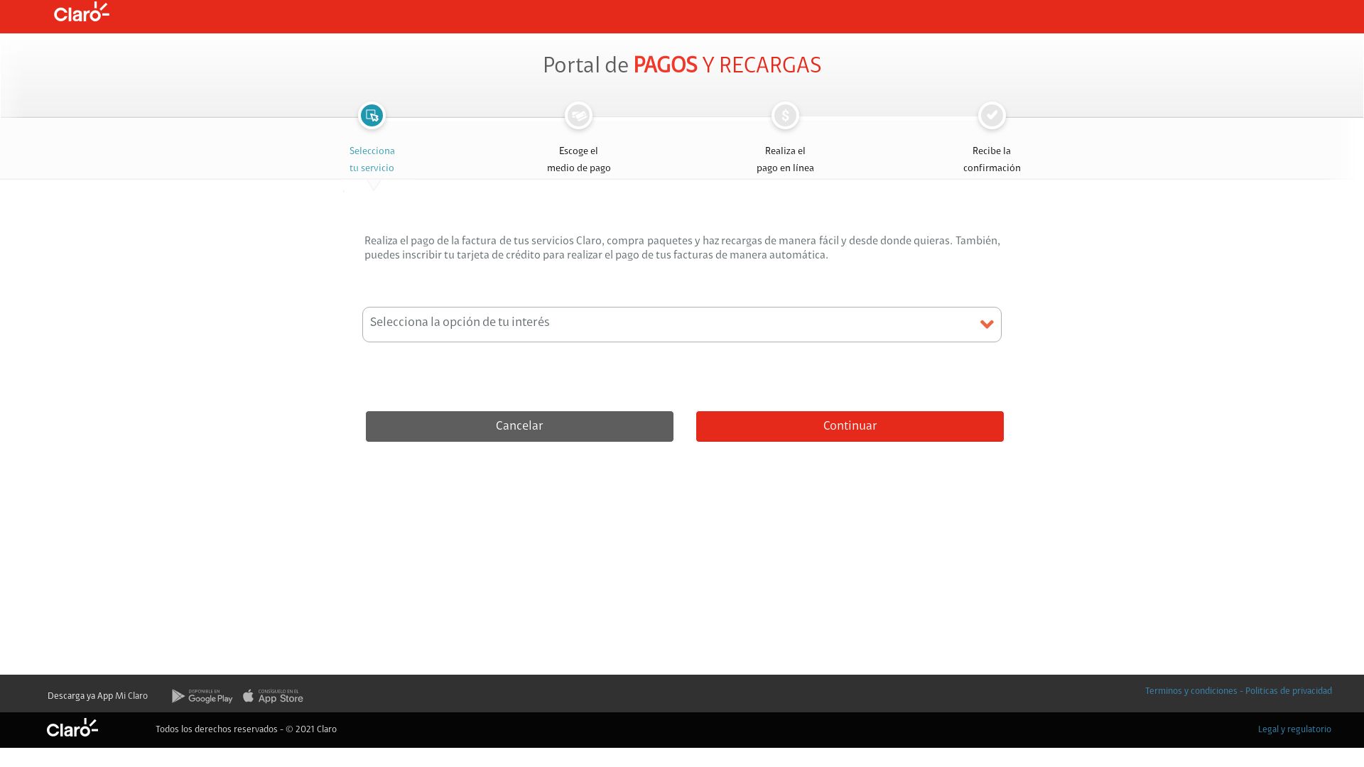 网站状态 portalpagos.claro.com.co 是  在线的