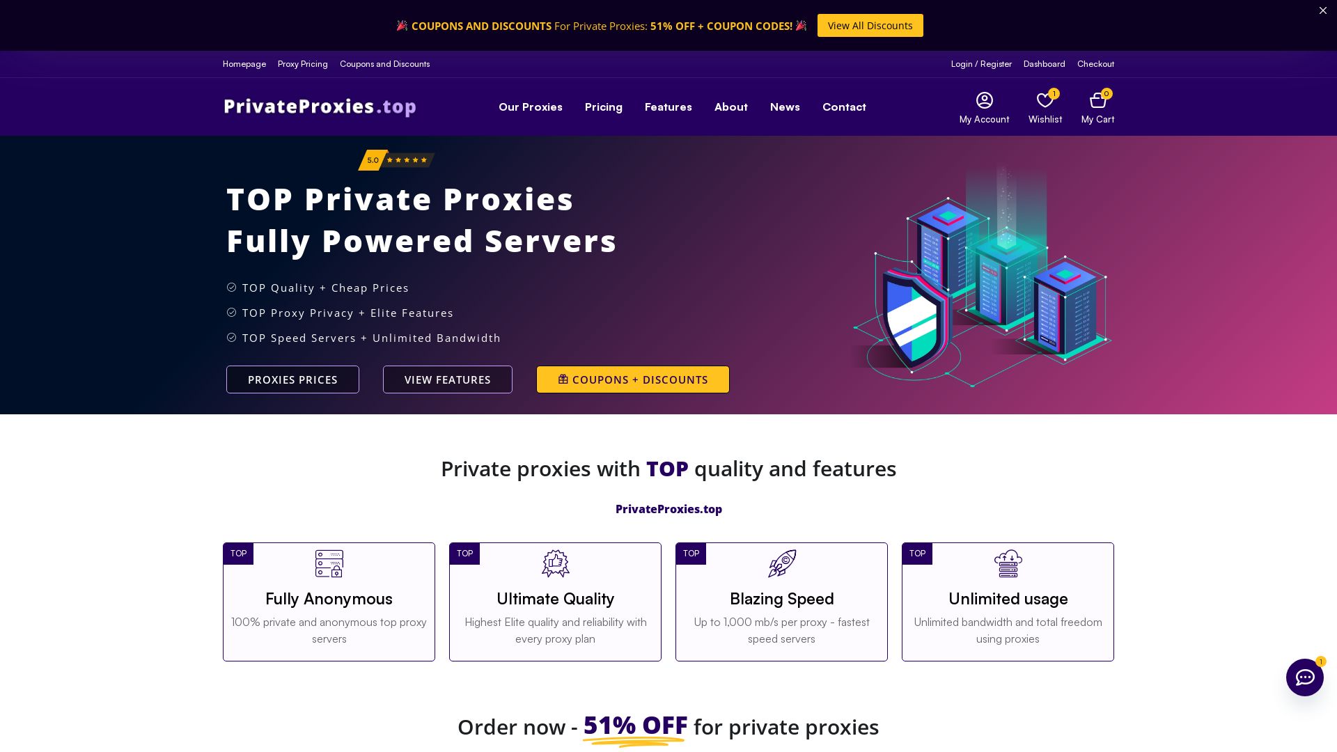 网站状态 privateproxies.top 是  在线的