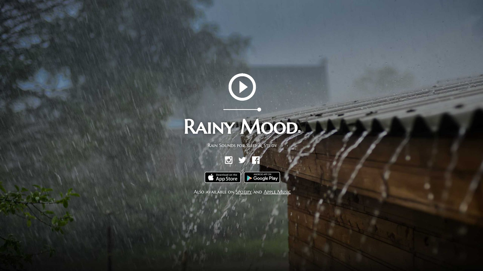 网站状态 rainymood.com 是  在线的